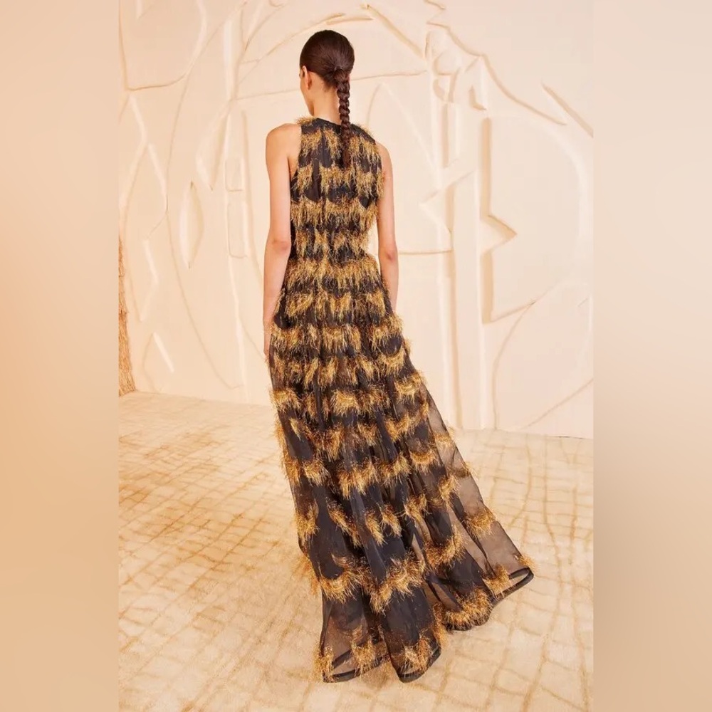 NEW NWT Ulla Johnson Artem Gown Celeste Silk Organza Dress $3200 Runway - Picture 4 of 16